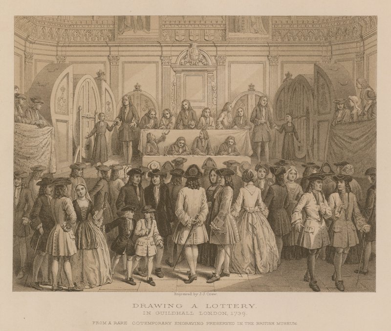 Arpajaiset Guildhallissa Lontoossa, 1739 tekijältä English School