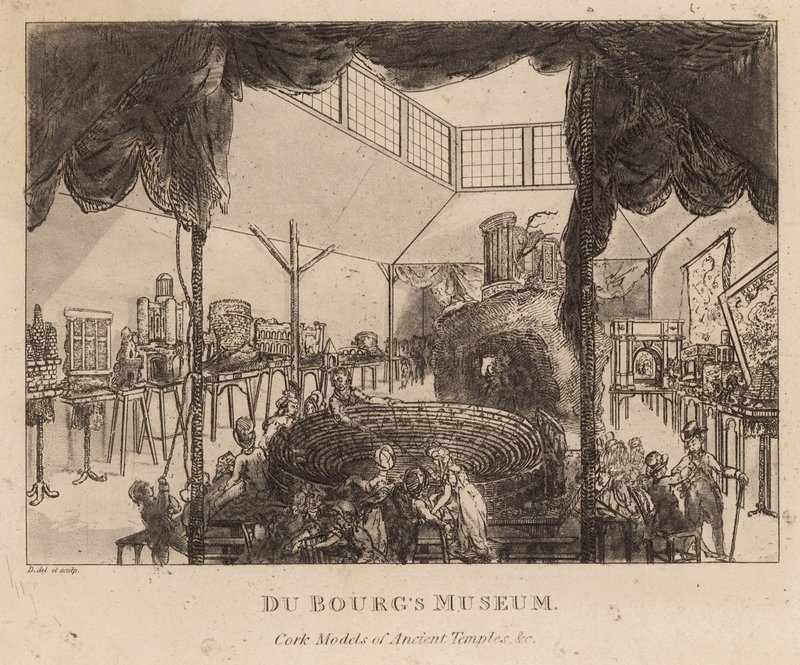 Du Bougs -museo, muinaisten temppeleiden korkkimalleja tekijältä English School
