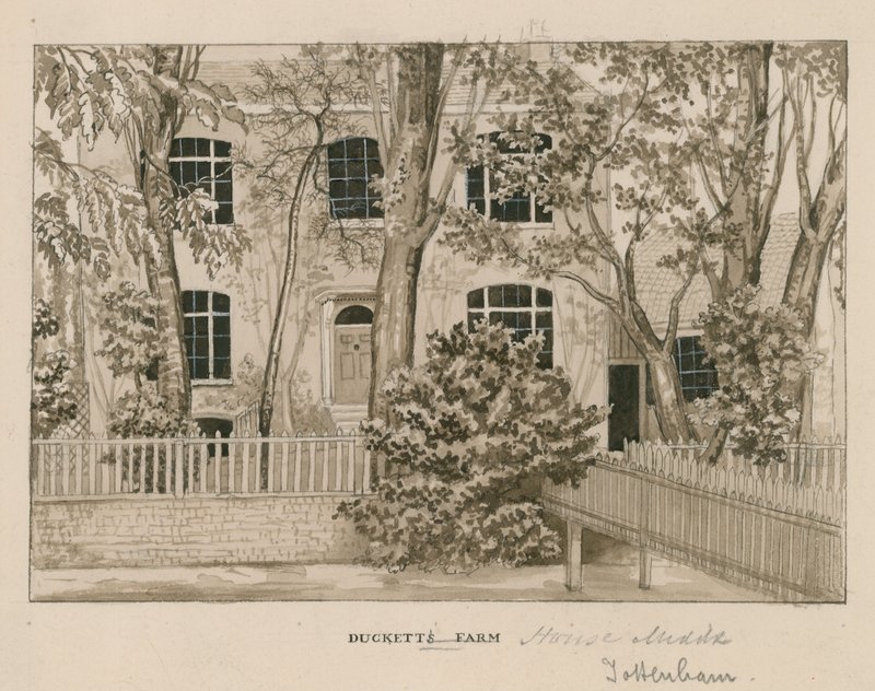 Ducketts Farm House, Tottenham, Lontoo (wc paperilla) tekijältä English School