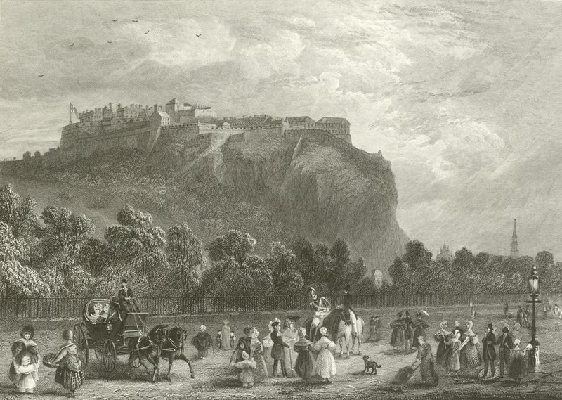 Edinburghin linna Princes Streetiltä tekijältä English School
