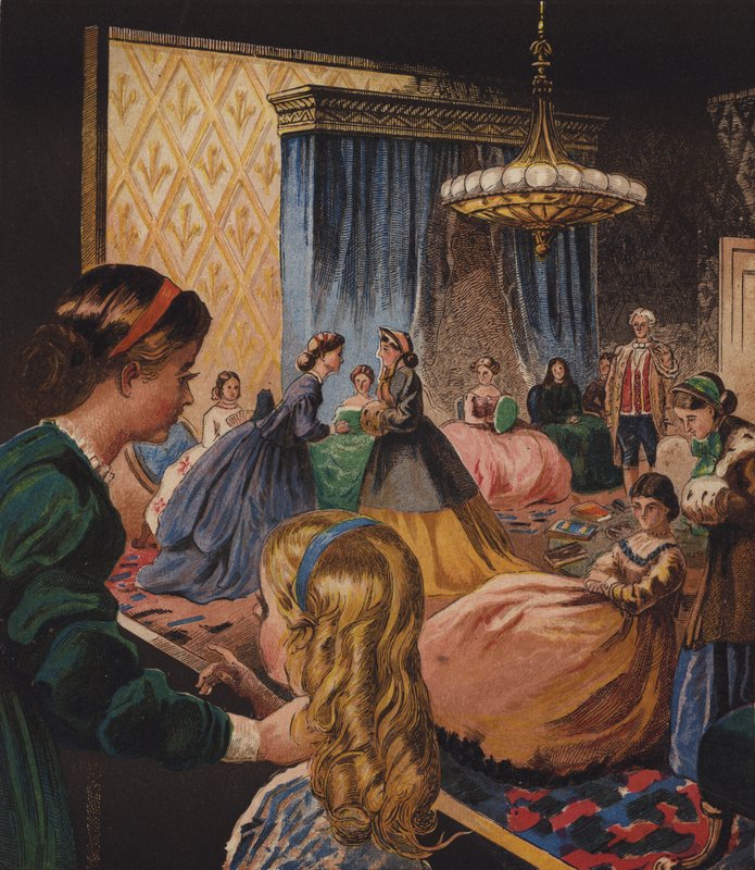 Edithin ja Millyn taloudenhoito (väri litho) tekijältä English School