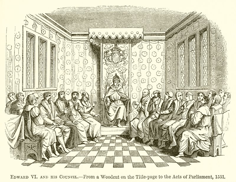 Edward VI ja hänen neuvostonsa tekijältä English School