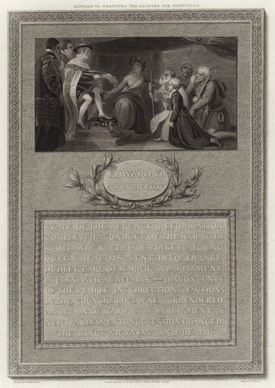 Edward VI sairaaloiden peruskirjan tekijältä English School