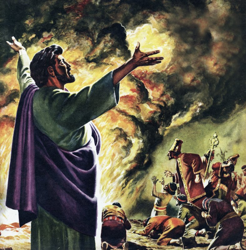 Elia kutsuu tulta alas taivaasta tekijältä English School