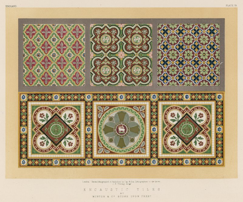 Enkaustiset laatat, Minton ja Co Stoke Upon Trent tekijältä English School