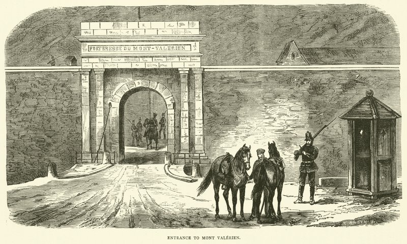 Sisäänkäynti Mont Valerienille, tammikuu 1871 tekijältä English School