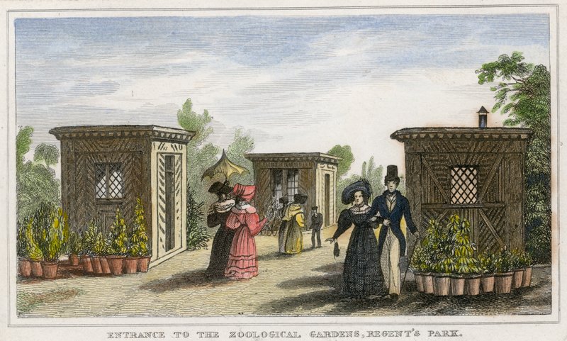 Sisäänkäynti eläintarhaan, Regents Parkiin tekijältä English School