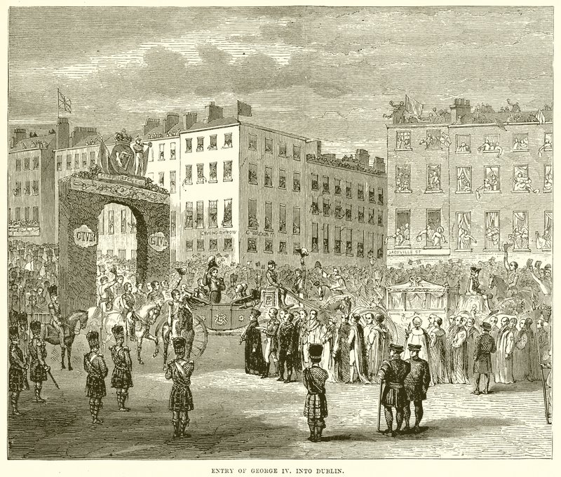 George IV:n sisääntulo. Dubliniin tekijältä English School