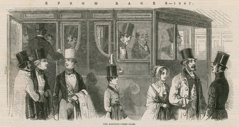 Epsom Races 1847: The Railway - Ensimmäinen luokka tekijältä English School