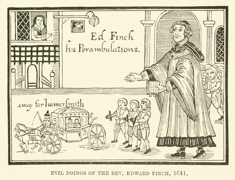 Pastori Edward Finchin pahat teot, 1641 tekijältä English School