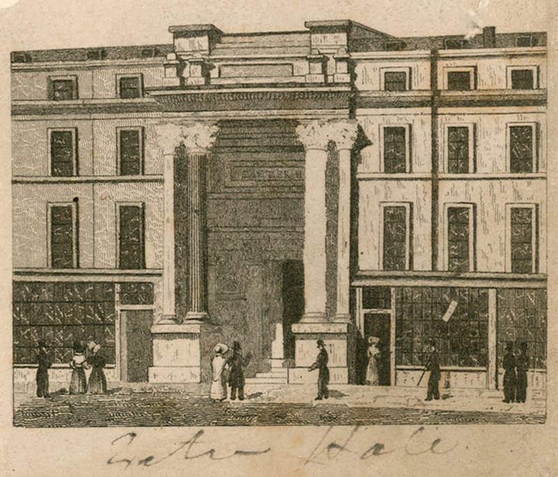 Exeter Hall, Strand, Lontoo; todiste tekijältä English School