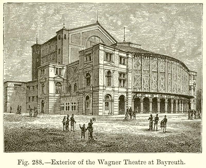 Wagner-teatterin ulkopuoli Bayreuthissa tekijältä English School