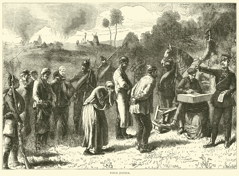 Kenttäoikeus, syyskuu 1870 tekijältä English School