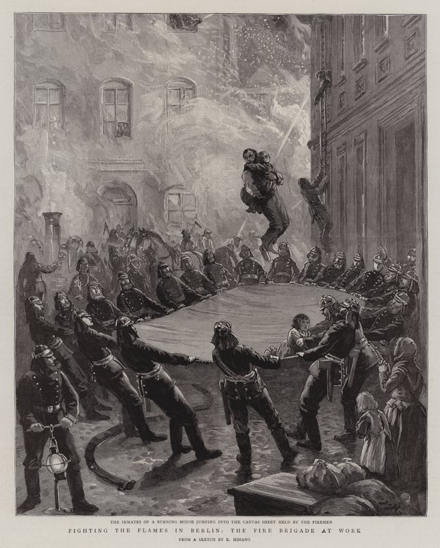 Fighting the Flames in Berlin, the Fire Brigade at Work (kaiverrus) tekijältä English School