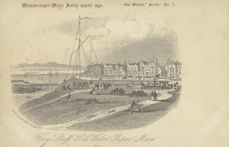 Flagstaff Hill, Weston-super-mare (litho) tekijältä English School