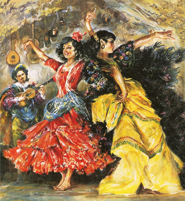 Flamenco tanssijat tekijältä English School