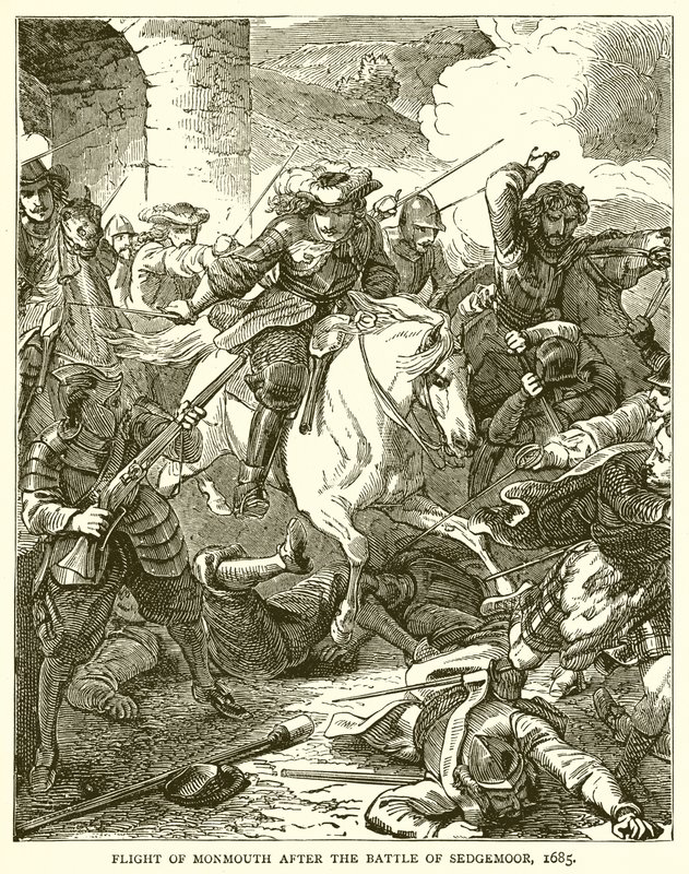 Monmouthin lento Sedgemoorin taistelun jälkeen, 1685 tekijältä English School