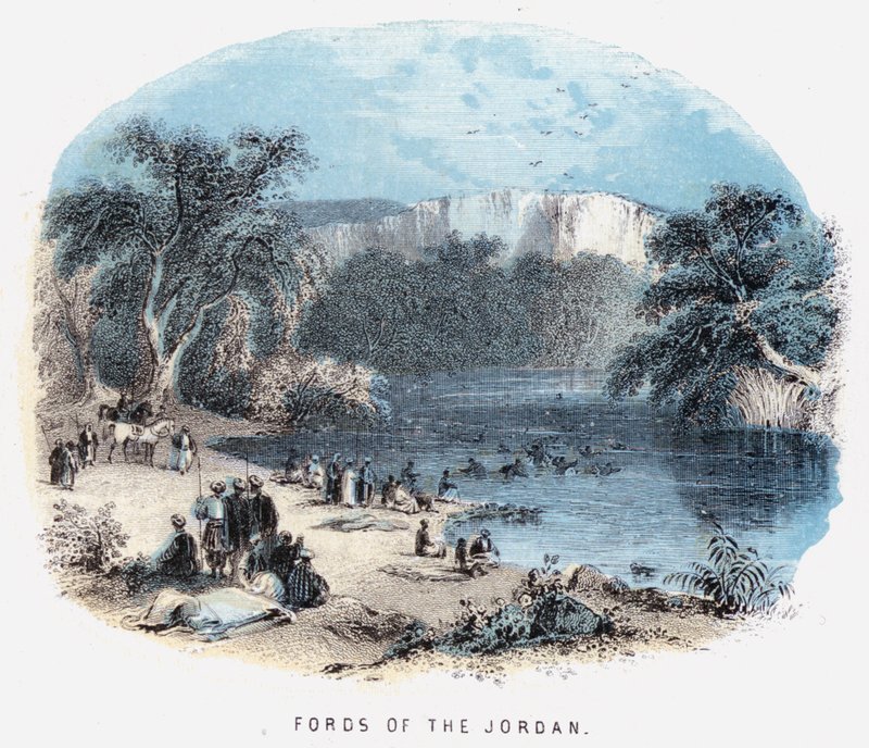 Fords of the Jordan (värillinen kaiverrus) tekijältä English School