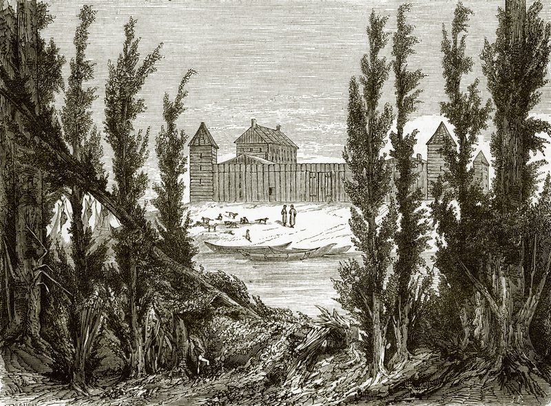 Fort Edmonton, Saskatchewan-joen yläosassa tekijältä English School