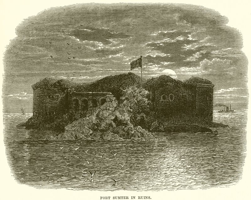 Fort Sumter raunioina tekijältä English School
