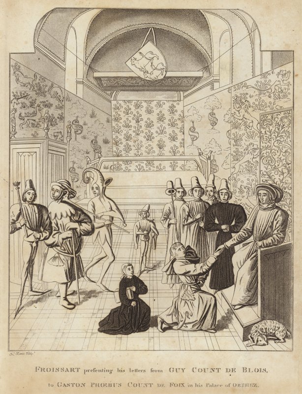Froissart esittelee kirjeitään Guy Court de Blois