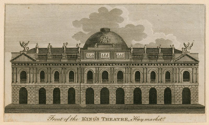 Kings Theatren edessä, Haymarket, Lontoo tekijältä English School