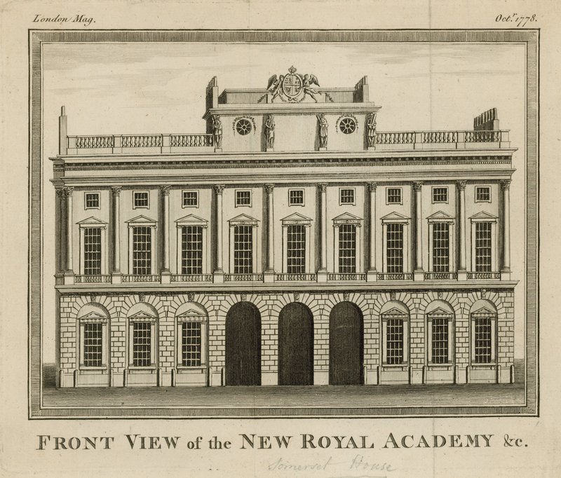 Etunäkymä uudesta Royal Academysta tekijältä English School