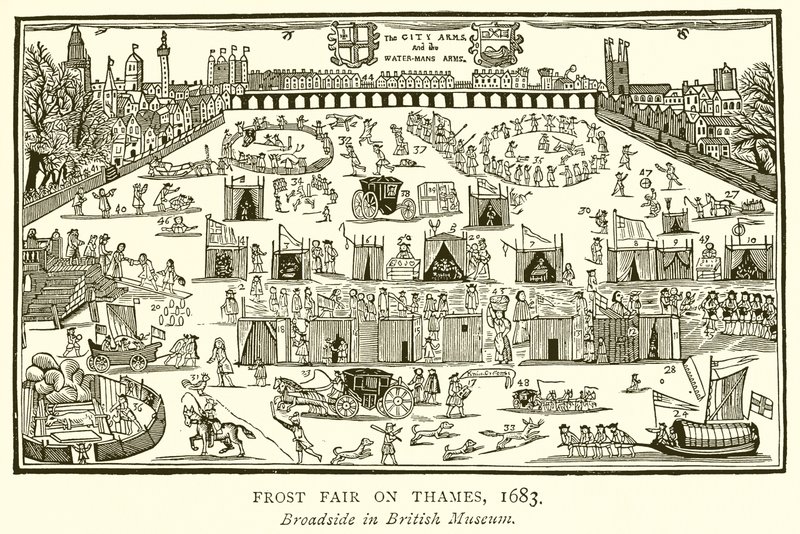 Frost Fair on Thames, 1683 tekijältä English School