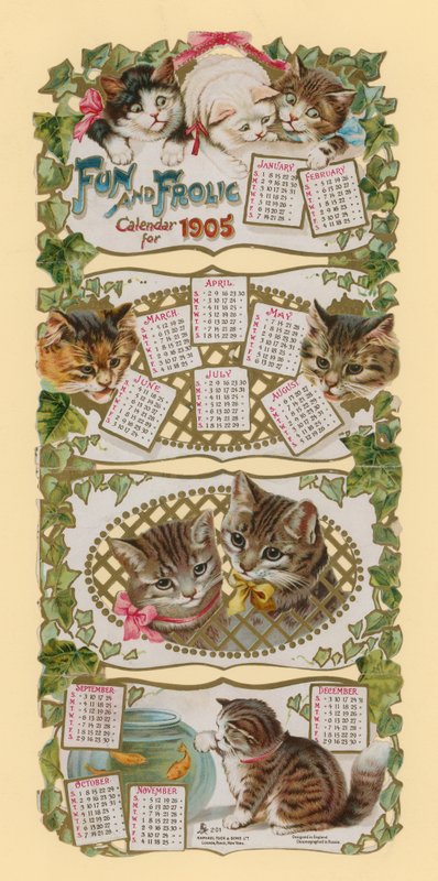 Fun and Frolic -kalenteri vuodelle 1905 tekijältä English School