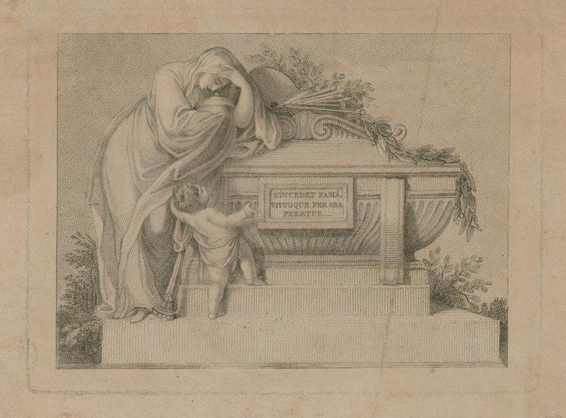 Sir Joshua Reynoldsin hautajaislippu, 3. maaliskuuta 1792 tekijältä English School
