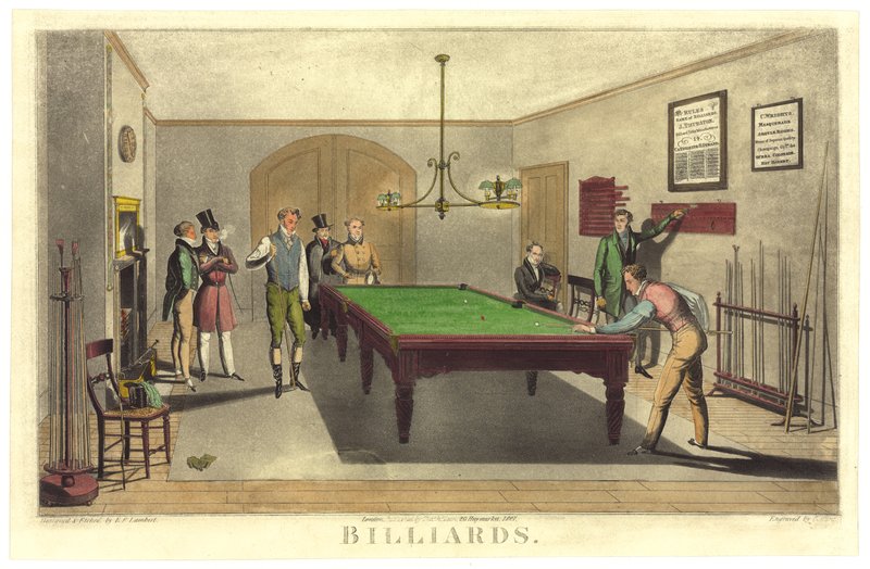 Biljardipeli, 1827 tekijältä English School