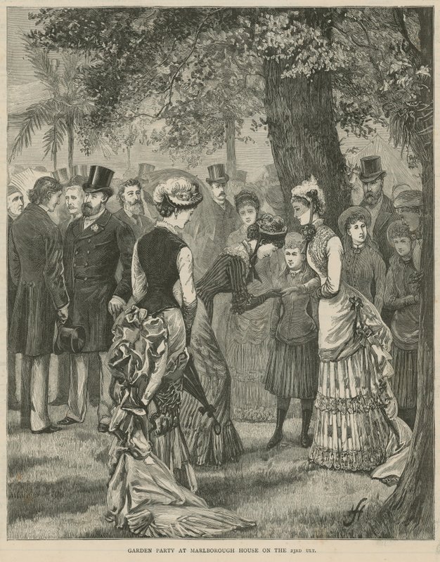 Puutarhajuhlat Marlborough Housessa 23. heinäkuuta 1883 tekijältä English School