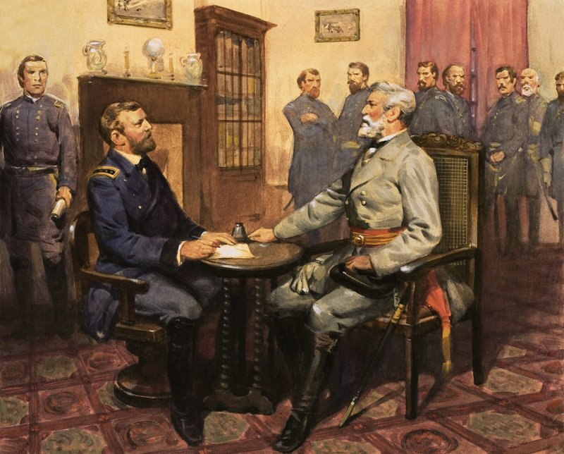 Kenraali Grant tapaa Robert E. Leen tekijältä English School