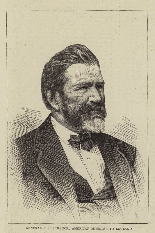 Kenraali R. C. Schenck, Yhdysvaltain ministeri Englannissa (kaiverrus). tekijältä English School
