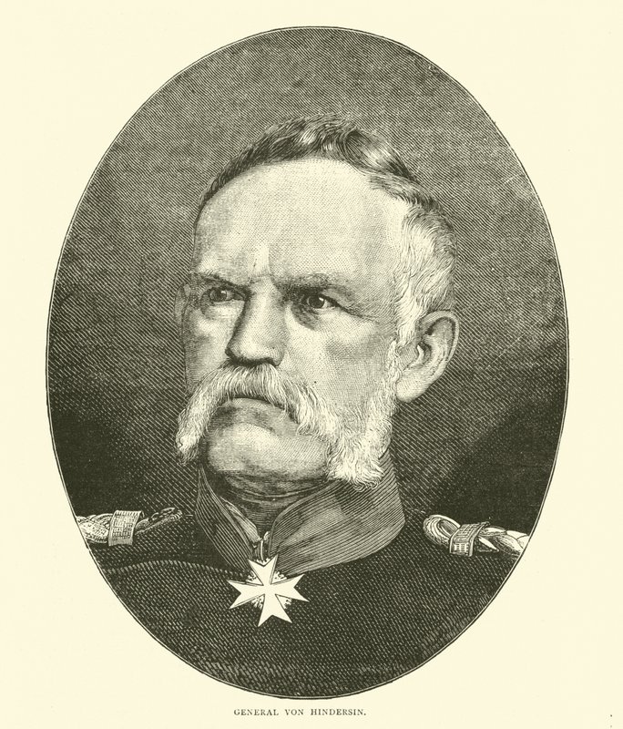 Kenraali von Hindersin, lokakuu 1870 tekijältä English School