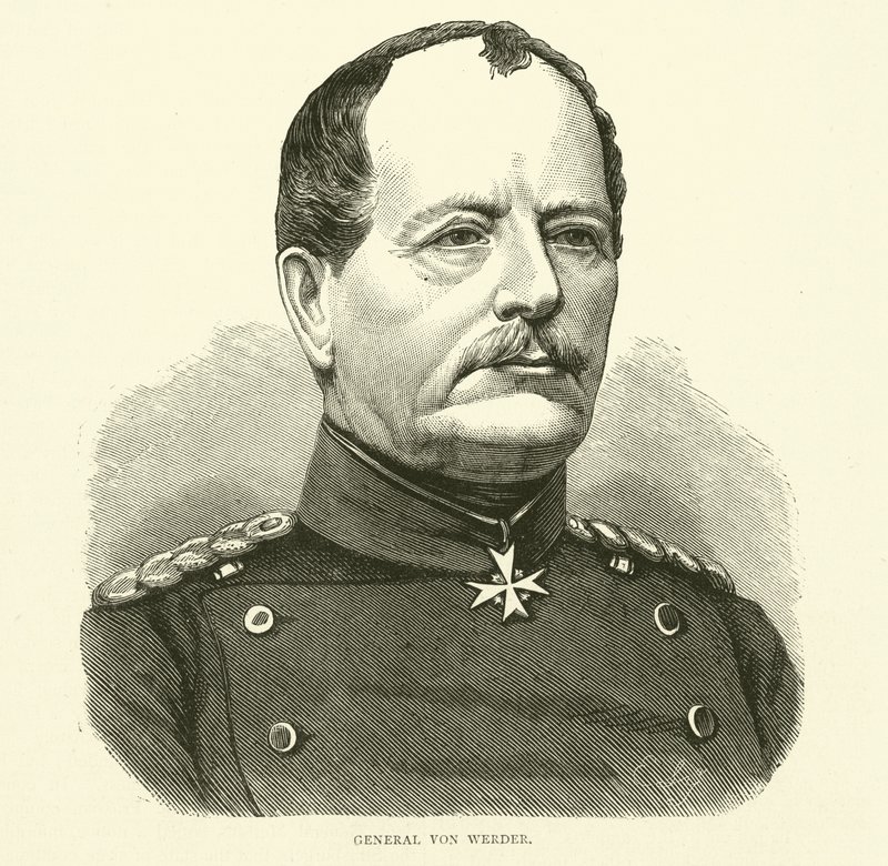 Kenraali Von Werder, syyskuu 1870 tekijältä English School