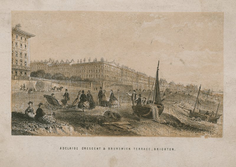 Yleisnäkymä Adelaide Crescentille ja Brunswick Terracelle tekijältä English School