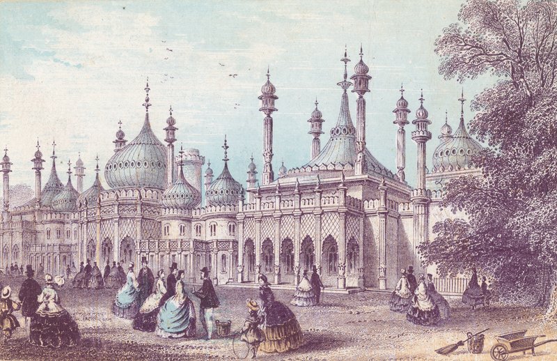 Yleisnäkymä Brightonin kuninkaalliseen paviljonkiin tekijältä English School