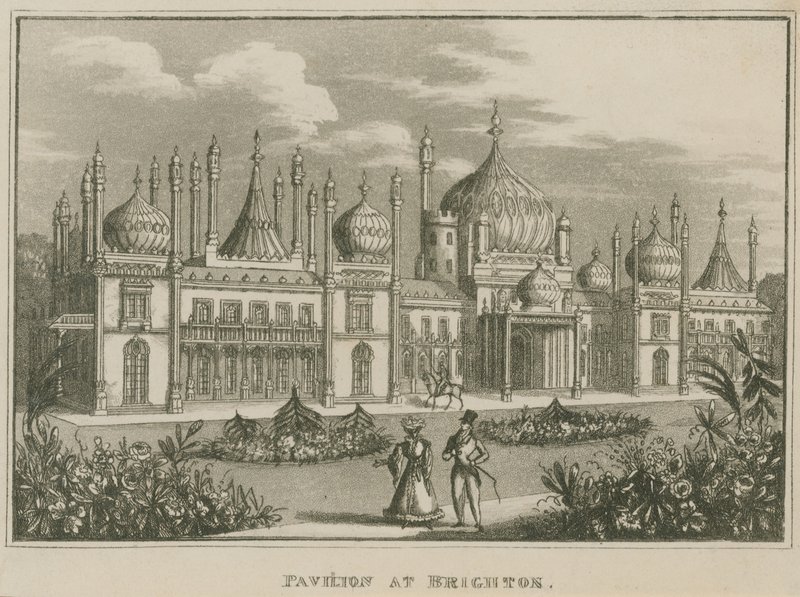 Yleisnäkymä Brightonin kuninkaalliseen paviljonkiin tekijältä English School