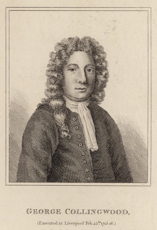 George Collingwood, teloitettiin Liverpoolissa 25. helmikuuta 1715-16 tekijältä English School
