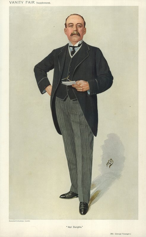 George Younger, Ayr Burghs, 6. tammikuuta 1910, Vanity Fair -sarjakuva tekijältä English School