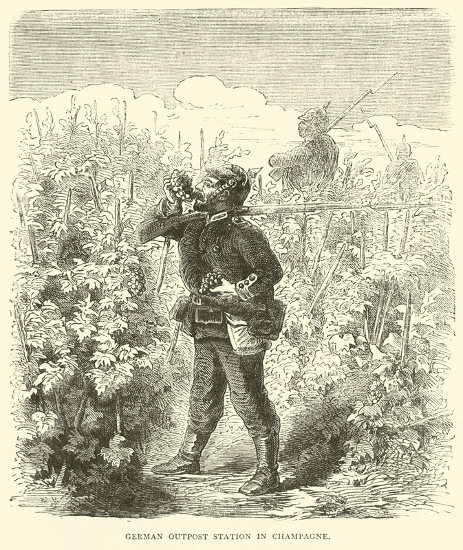 Saksan etuvartioasema Champagnessa, syyskuu 1870 tekijältä English School