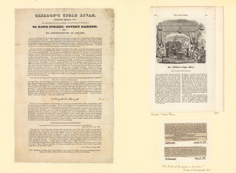 Gliddonsin sikaridiivan perustettiin helmikuussa 1825 tekijältä English School