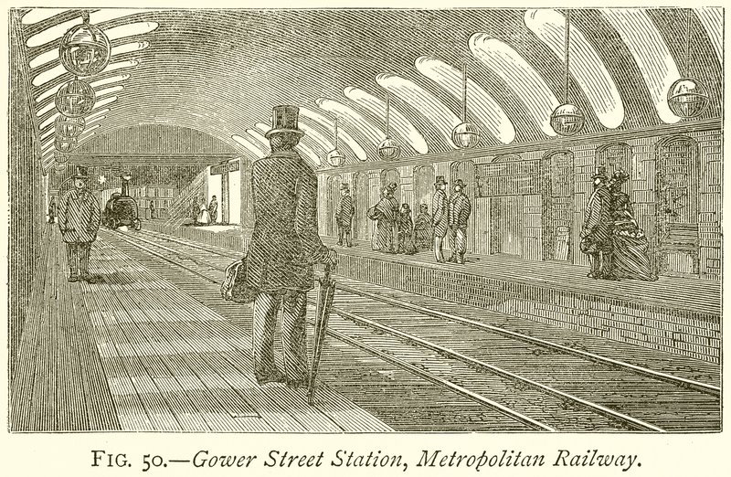 Gower Streetin asema, Metropolitan Railway tekijältä English School