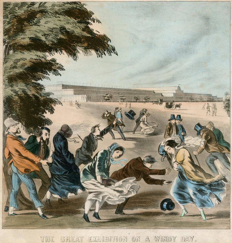 Suuri näyttely tuulisena päivänä, 1851 tekijältä English School