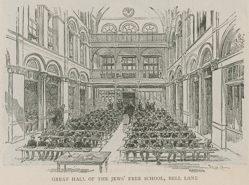 Great Hall of the Jews Free School, Bell Lane, Lontoo tekijältä English School