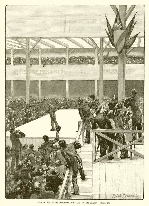 Suuri unionistien mielenosoitus Belfastissa, 1890 tekijältä English School