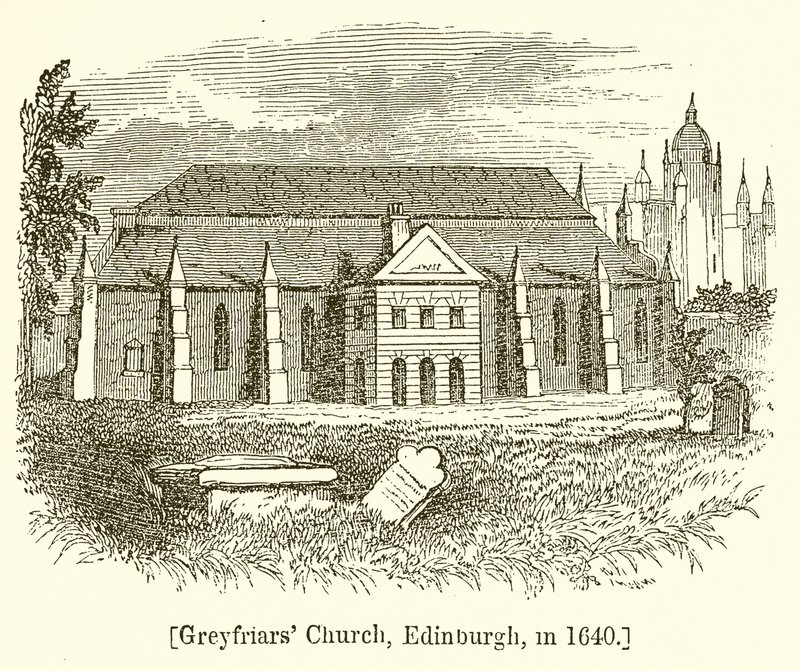 Greyfriars Church, Edinburgh, vuonna 1640 tekijältä English School