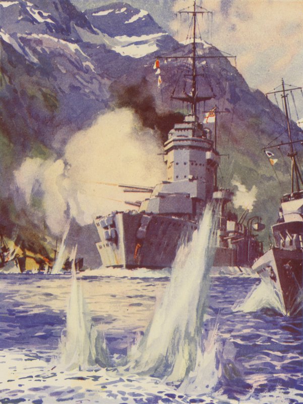 HMS Warspite Norjan rannikolla tekijältä English School