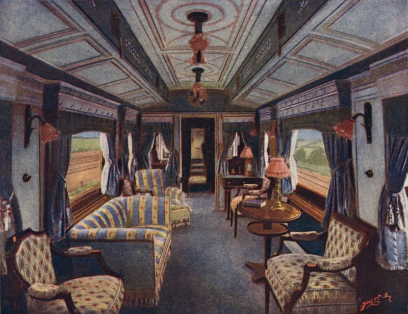 HM The Queens Day -osasto, Royal Saloon, Lontoo ja North Western Railway tekijältä English School